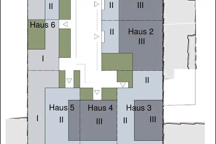 Beispiel - Bebaubarkeit Townhouses