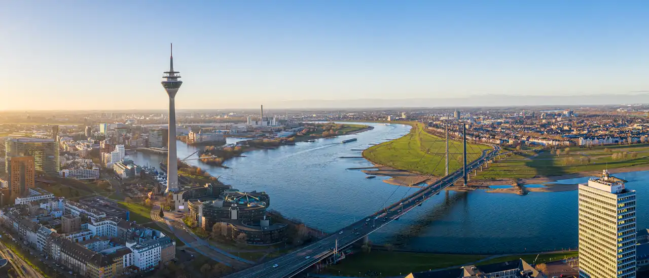 Luftaufnahme von Düsseldorf
